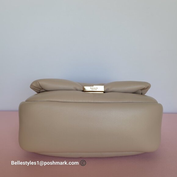KATE SPADE Dakota Puffy Smooth Leather Convertible Crossbody Bag- Feather🎈$248⭐ - Picture 10 of 16
